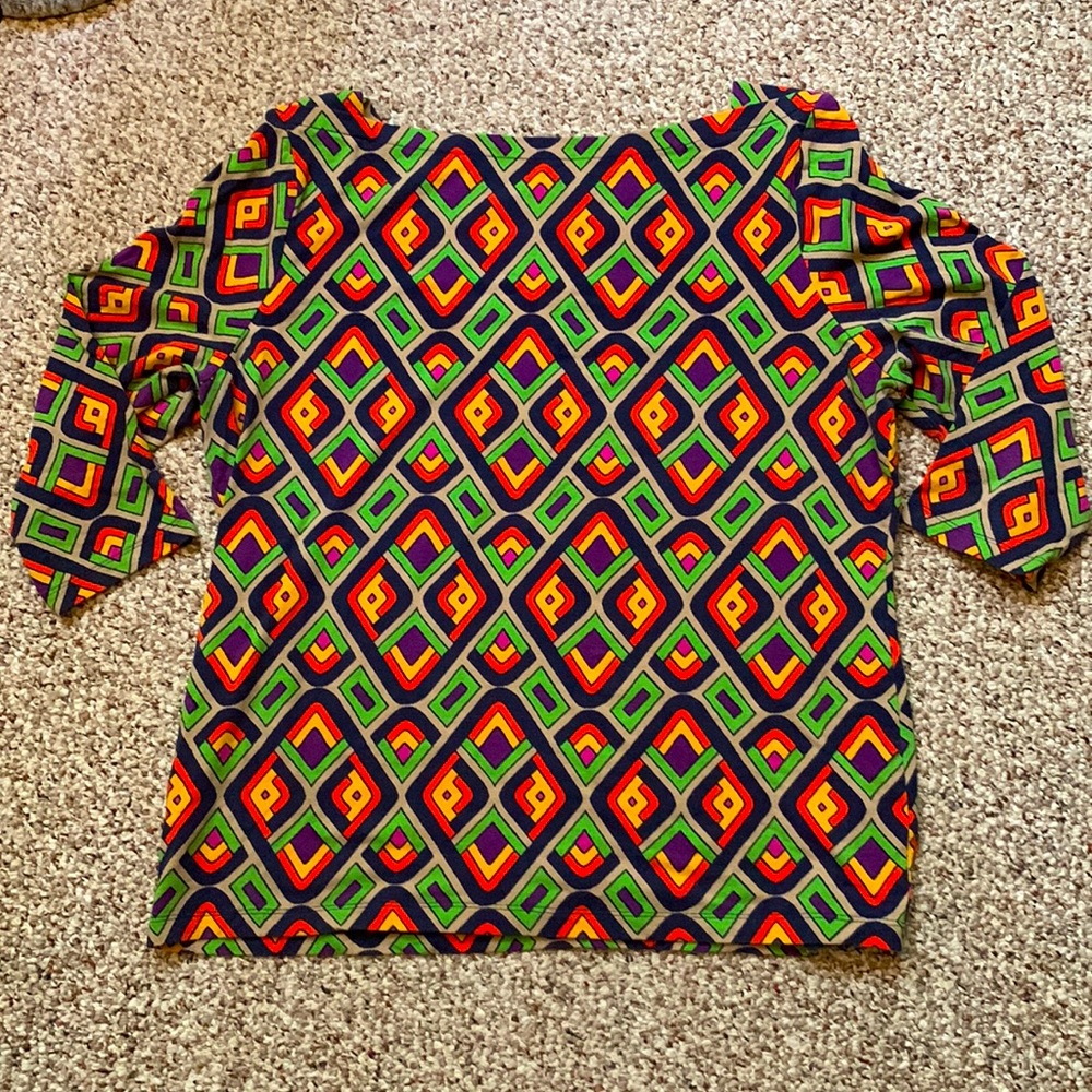 Talbot’s Op-Art Top Soft Knit